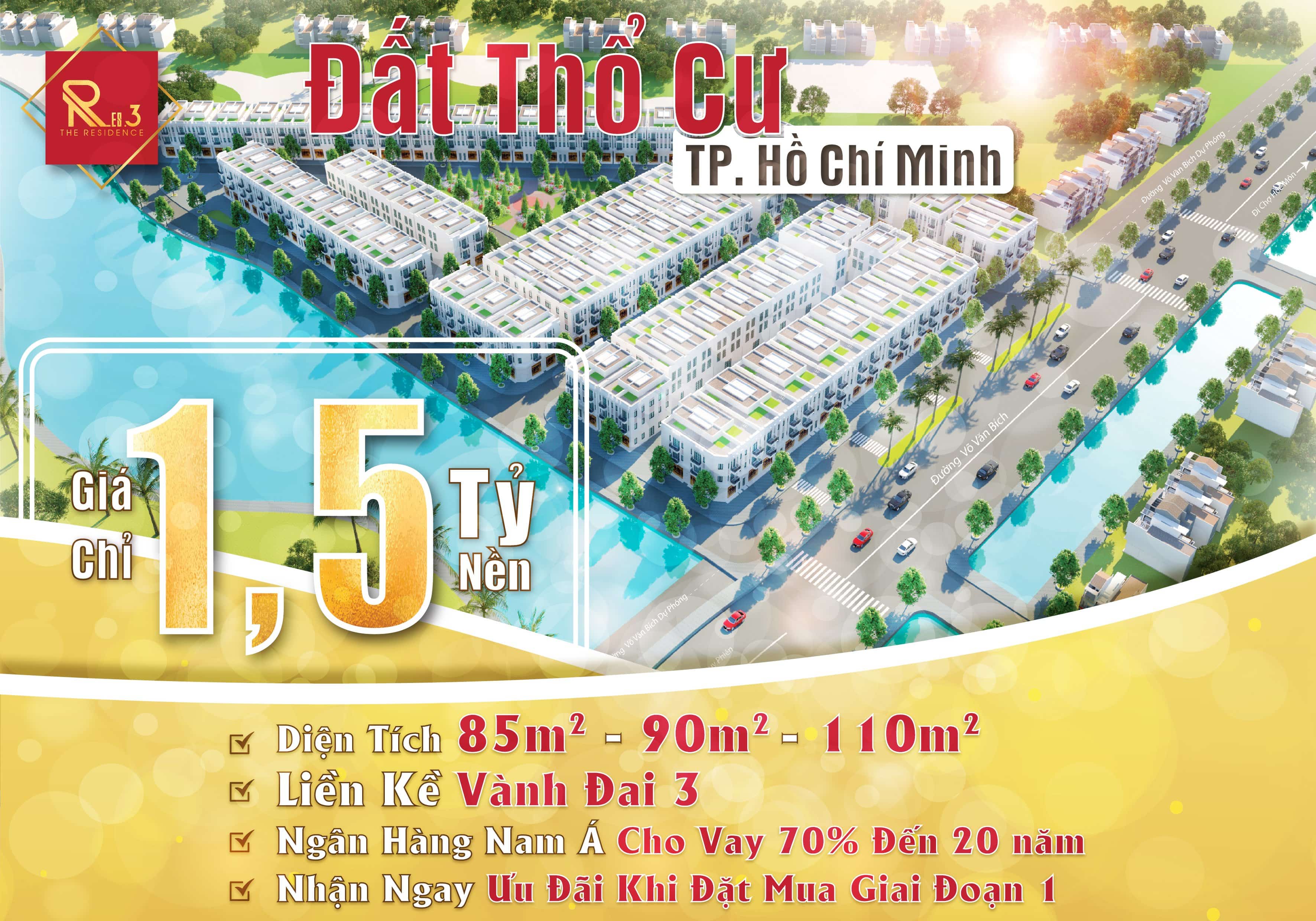 DỰ ÁN THE RESIDENCE 3 VÕ VĂN BÍCH CỦ CHI 
